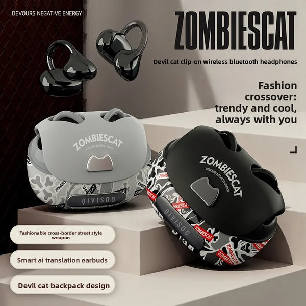 ZOMBIESCAT B23 Camouflage Clip-On Sports Wireless Bluetooth Earbuds Ultra-Comfortable Ear Clip Long Battery Life Headset