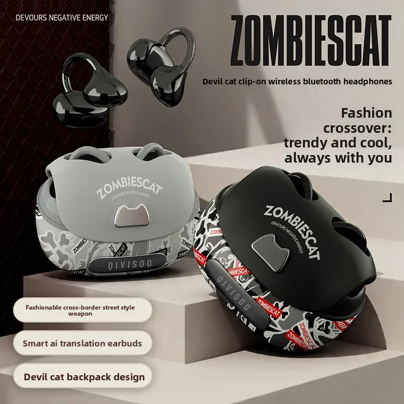 ZOMBIESCAT B23 Camouflage Clip-On Sports Wireless Bluetooth Earbuds Ultra-Comfortable Ear Clip Long Battery Life Headset