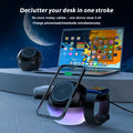 2-in-1 Spherical Wireless Charger One-Click Ejection Earphone Compartment Fast Charging For iPhone 17 16 AirPods Desktop Charger