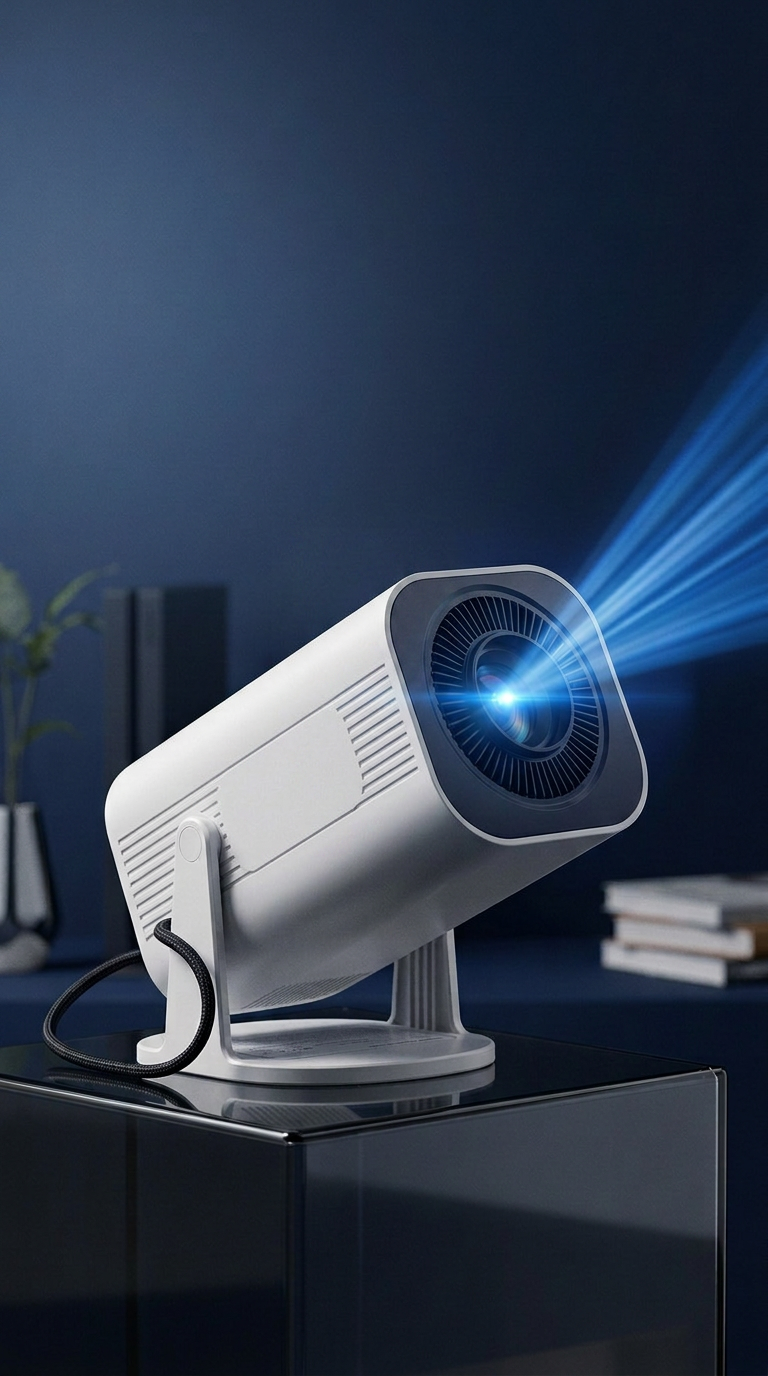 Xgody Gimbal 3 Pro Projector 4K Wifi6 Android Mini Beamer 300 Ansi Dual Wifi Bt5.4 1280*720P Home Theater Outdoor Portable